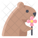 پیش‌نمایش فایل groundhog-holding-flower-2097677 از پک روز مارموت