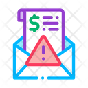 پیش‌نمایش فایل finance-warning-mail-2025172 از پک پول جعلی