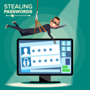 پیش‌نمایش فایل hacker-stealing-password از پک هکر دزد