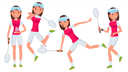 پیش‌نمایش فایل badminton-female-player-vector-in-action-championship-training-cartoon-character-illustration از پک بازیکن بدمینتون