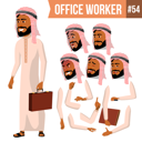 پیش‌نمایش فایل animation-creation-set-of-arab-businessman-with-different-face-emotions-2 از پک کارکنان اداری