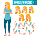 پیش‌نمایش فایل animation-creation-set-of-business-woman-with-different-face-emotions-2 از پک کارکنان اداری