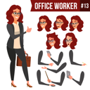 پیش‌نمایش فایل animation-creation-set-of-business-woman-with-different-face-emotions-3 از پک کارکنان اداری