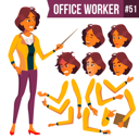 پیش‌نمایش فایل animation-creation-set-of-businesswoman-with-different-face-emotions-1 از پک کارکنان اداری