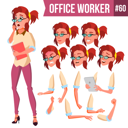 پیش‌نمایش فایل animation-creation-set-of-businesswoman-with-different-face-emotions از پک کارکنان اداری