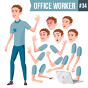 پیش‌نمایش فایل animation-creation-set-of-employee-with-different-face-emotions-2 از پک کارکنان اداری