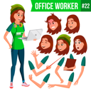 پیش‌نمایش فایل animation-creation-set-of-freelancer-with-different-face-emotions از پک کارکنان اداری