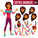 پیش‌نمایش فایل animation-creation-set-of-lady-employee-with-different-face-emotions-2 از پک کارکنان اداری