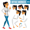 پیش‌نمایش فایل animation-creation-set-of-lady-employee-with-different-face-emotions-5 از پک کارکنان اداری
