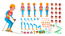 پیش‌نمایش فایل animated-character-creation-set-of-skiing-man از پک مرد بازیکن اسکی