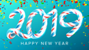 پیش‌نمایش فایل 2019-happy-new-year-background از پک وکتور پس‌زمینه سال نو مبارک ۲۰۱۹