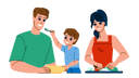 پیش‌نمایش فایل family-eating-breakfast-10768820 از پک دختر پسر مادر پدر خانواده