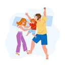 پیش‌نمایش فایل family-enjoy-fun-time-in-bedroom-together-10768799 از پک دختر پسر مادر پدر خانواده