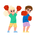 پیش‌نمایش فایل boxing-kid-10769122 از پک دختر پسر کودکان