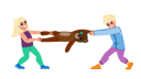 پیش‌نمایش فایل kid-arguing-for-teddy-bear-10769111 از پک دختر پسر کودکان