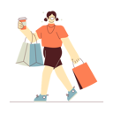 پیش‌نمایش فایل girl-coming-from-shopping-12136796 از پک عادت های سبک زندگی شاد