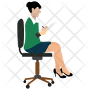 پیش‌نمایش فایل working-woman-1820895 از پک آیکون های وکتور کسب وکار / شرکتی
