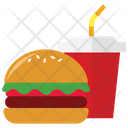 پیش‌نمایش فایل hamburger-with-cold-drink-1836033 از پک غذاها