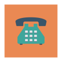 پیش‌نمایش فایل phone-1605 از پک کسب‌وکار و اداره – آیکن‌های فلت مربعی