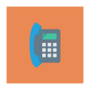 پیش‌نمایش فایل phone-1606 از پک کسب‌وکار و اداره – آیکن‌های فلت مربعی