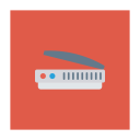پیش‌نمایش فایل router-190 از پک کسب‌وکار و اداره – آیکن‌های فلت مربعی