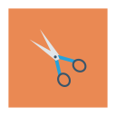 پیش‌نمایش فایل scissors-155 از پک کسب‌وکار و اداره – آیکن‌های فلت مربعی