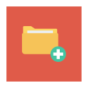 پیش‌نمایش فایل add-folder-15 از پک کسب‌وکار و اداره – آیکن‌های فلت مربعی
