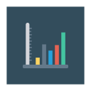 پیش‌نمایش فایل analytics-871 از پک کسب‌وکار و اداره – آیکن‌های فلت مربعی