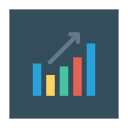 پیش‌نمایش فایل analytics-872 از پک کسب‌وکار و اداره – آیکن‌های فلت مربعی