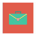 پیش‌نمایش فایل briefcase-593 از پک کسب‌وکار و اداره – آیکن‌های فلت مربعی