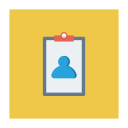 پیش‌نمایش فایل employee-details-3 از پک کسب‌وکار و اداره – آیکن‌های فلت مربعی