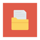 پیش‌نمایش فایل folder-1266 از پک کسب‌وکار و اداره – آیکن‌های فلت مربعی