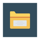 پیش‌نمایش فایل folder-1267 از پک کسب‌وکار و اداره – آیکن‌های فلت مربعی