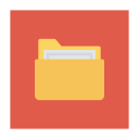 پیش‌نمایش فایل folder-1269 از پک کسب‌وکار و اداره – آیکن‌های فلت مربعی