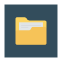 پیش‌نمایش فایل folder-1270 از پک کسب‌وکار و اداره – آیکن‌های فلت مربعی