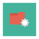 پیش‌نمایش فایل folder-configuration-1 از پک کسب‌وکار و اداره – آیکن‌های فلت مربعی