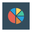 پیش‌نمایش فایل pie-chart-148 از پک کسب‌وکار و اداره – آیکن‌های فلت مربعی