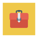 پیش‌نمایش فایل briefcase-595 از پک کسب‌وکار و اداره – آیکن‌های فلت مربعی
