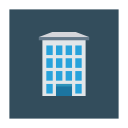 پیش‌نمایش فایل building-2057 از پک کسب‌وکار و اداره – آیکن‌های فلت مربعی