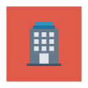 پیش‌نمایش فایل building-2058 از پک کسب‌وکار و اداره – آیکن‌های فلت مربعی