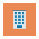 پیش‌نمایش فایل building-2059 از پک کسب‌وکار و اداره – آیکن‌های فلت مربعی