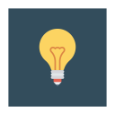 پیش‌نمایش فایل bulb-880 از پک کسب‌وکار و اداره – آیکن‌های فلت مربعی
