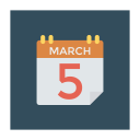 پیش‌نمایش فایل calendar-1516 از پک کسب‌وکار و اداره – آیکن‌های فلت مربعی