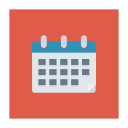پیش‌نمایش فایل calendar-1517 از پک کسب‌وکار و اداره – آیکن‌های فلت مربعی