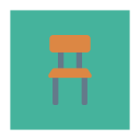 پیش‌نمایش فایل chair-439 از پک کسب‌وکار و اداره – آیکن‌های فلت مربعی