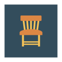 پیش‌نمایش فایل chair-440 از پک کسب‌وکار و اداره – آیکن‌های فلت مربعی