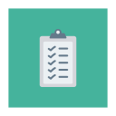 پیش‌نمایش فایل checklist-473 از پک کسب‌وکار و اداره – آیکن‌های فلت مربعی