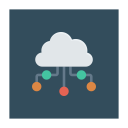 پیش‌نمایش فایل cloud-computing-23 از پک کسب‌وکار و اداره – آیکن‌های فلت مربعی