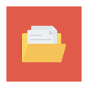 پیش‌نمایش فایل folder-1273 از پک کسب‌وکار و اداره – آیکن‌های فلت مربعی