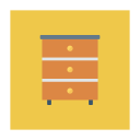 پیش‌نمایش فایل drawer-258 از پک کسب‌وکار و اداره – آیکن‌های فلت مربعی